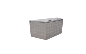 Boîte à outils pour remorque en tôle d'aluminium à motif chevron - Product Image 2