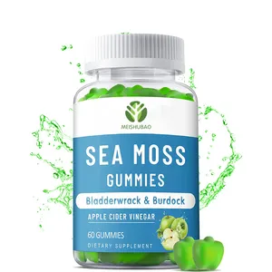 OEM Irish Sea Moss Gummies Vegane Blasen tang Kletten wurzel Sea Moss Gummies unterstützen Darm-und Haut gesundheit