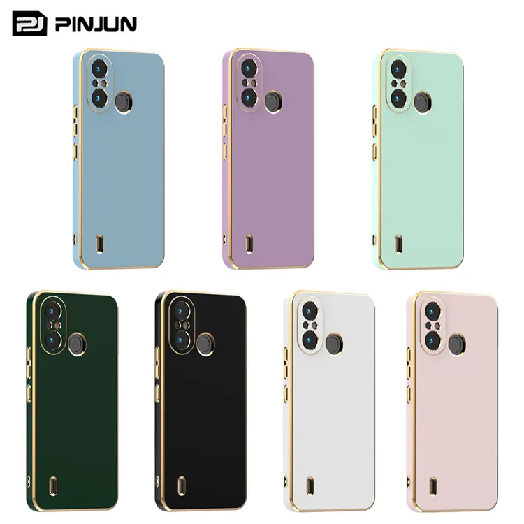 2022 फैशन कैमरा संरक्षण के लिए चढ़ाना रंगीन लचीला Tpu कैंडी रंग फोन के मामले में itel a58 दृष्टि 1 2 प्रो वापस कवर