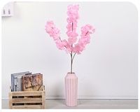 Branche de cerisier artificielle, fleur de cerisier, fleur de sakura, décoration murale intérieure, plafond, branches d'arbre, fleurs