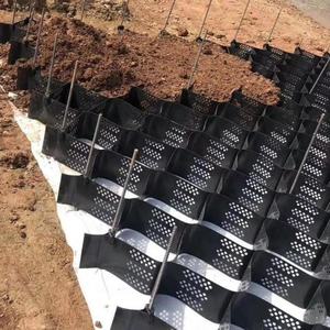 고강도 허니컴 블랙 HDPE 지오셀 보강 도로 자갈 안정화 그리드 옹벽 제방 - Product Image 2