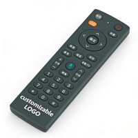 Green Box 6132 OEM/ODM Voice Control Air Mouse & Remote untuk Smart Android TV Tombol Kustom Plastik/Silikon Tanpa Baterai