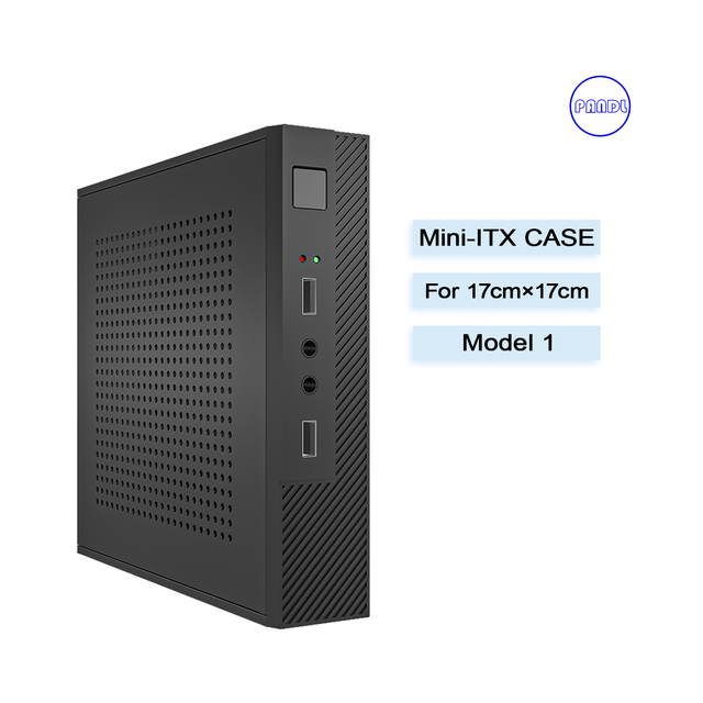 New PC Desktop Mini ITX Case Efficient Cooling Suitable for Gaming Computer Support 17cm X 17cm Motherboard USB Front Port Fan