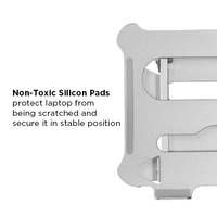 AR-15 vente en gros pliable en aluminium pour ordinateur portable support pour ordinateur portable réglable en hauteur support pour ordinateur portable Support de bureau pour ordinateur portable bureau à domicile