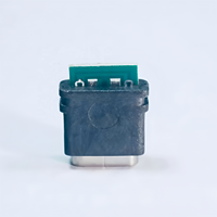 Konektor USB Tipe C Betina Tahan Air IP67 16 Pin Terminal Solder Pemasangan PCB 6 Inti Model Industri D 5A 5V