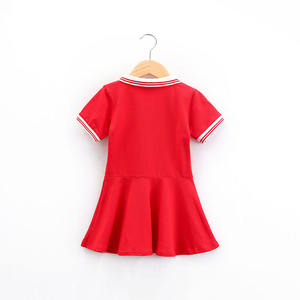 En Stock Falda Polo de Algodón para Niñas, Vestido de Verano de Manga Corta para Bebés - Product Image 5