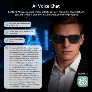 Blackview BV200 AI Smart <b>Glasses</b> 225mah <b>with</b> 8MP <b>Camera</b> BT Call Live Voice 32Gb AI Translation Smart Sunglasses - Product Image 5