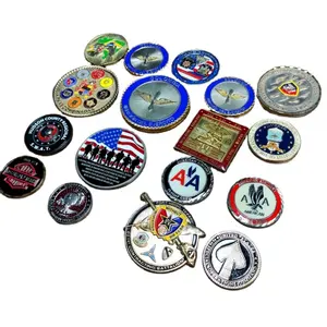 Hot Sale 1.75 Inch Metal Iron Zinc Alloy Double Sided Exquisite Beautiful Custom Challenge Coins For Souvenir