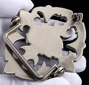 Hebilla <span class=keywords><strong>de</strong></span> Placa <span class=keywords><strong>de</strong></span> Identificación Occidental <span class=keywords><strong>de</strong></span> Aleación <span class=keywords><strong>de</strong></span> Zinc con Cabeza <span class=keywords><strong>de</strong></span> León Cruzada <span class=keywords><strong>de</strong></span> 3.8 cm <span class=keywords><strong>de</strong></span> Ancho, Cinturón <span class=keywords><strong>de</strong></span> Cuero Genuino Italiano <span class=keywords><strong>de</strong></span> Primera Capa Resistente - Product Image 3