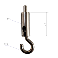 Crochet de suspension pour câble, pince pour câble de suspension pour luminaire suspendu / lustre, facile à installer, taille personnalisée disponible, certifié ISO