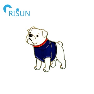 Pin de esmalte de Bulldog francés gris Beige, broche de Frenchie de cachorro personalizado, Pin de solapa, insignia, alfileres de Bulldog - Product Image 2