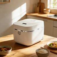 Autocuiseur IH 4L 1250W en gros, cuve en acier inoxydable, faible teneur en sucre, multifonction, contrôle tactile, 9 programmes, minuterie programmable 24h