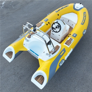 Bote Rígido de Fibra de Vidrio RIB360 de 11.8 pies con Certificación CE, Yate Deportivo de Alta Velocidad para Pesca, Navegación y Actividades al Aire Libre, Hypalon PVC - Product Image 1