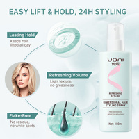 Vente en gros de produits de coiffure personnalisés fixation forte séchage rapide brume soyante spray pour cheveux salon de coiffure quotidien spray pour cheveux