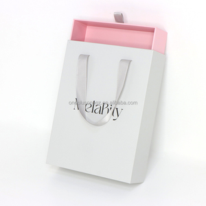 Custom Cardboard Gift <b>Box</b> for Watches Rigid Paper Sliding Jewelry Drawer with Sponge Lining UV Matt Lamination Handle Included - Product Image 1