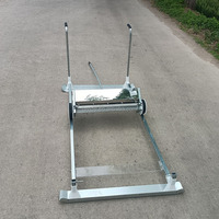 Semoir à riz manuel à quatre rangées de type poussoir Machines agricoles pour la plantation Engins fertilisants Semoirs à noyau Transplanteurs