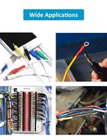 Kit Organizador de Cables, Tubo Termocontraíble, Clips Autoadhesivos para Cables + Bridas para Cables de TV y Ordenador, para Ordenar Cables Debajo del Escritorio