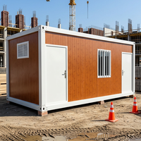 Maison conteneur détachable de 20 pieds, maison préfabriquée pour l'hébergement des travailleurs sur chantier