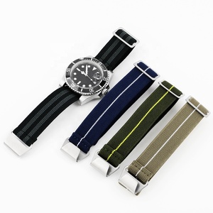 Fabrieksverkoop Nylon Elastische Horlogeband 20Mm Parachute Elastische Horlogeband Heren Hoge Kwaliteit Nylon Horlogeband 20 - Product Image 5