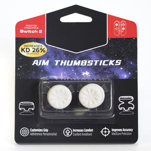 Manettes de pouce FPS pour Nintendo Switch 2 Joy-Con et manette Switch Pro, rallonges de joystick performantes, 1 haute, 1 moyenne - Product Image 5