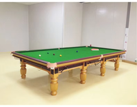 Table de billard 2-en-1 en acier et marbre de 12 pieds avec poches en caoutchouc, plateau en ardoise couleur personnalisable et ensemble d'accessoires gratuit, modèle M7