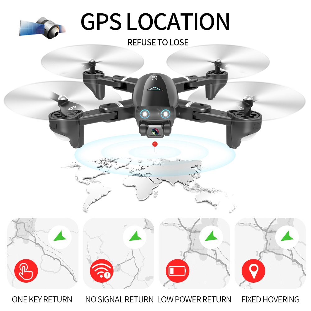 ドローンS167 S167 gpsドローンとカメラ2.4グラム5グラムrc quadcopter