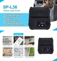 Imprimante thermique portable pour reçus et étiquettes SPRT SP-L36 compatible Android/iOS, papier thermique 80 mm - En stock