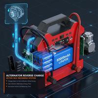 80000mAh 12V/24V Dual-Voltage Car Jump Starter Dual Cylinder Inflators 10000A Peak Current Car Booster Heavy Truck