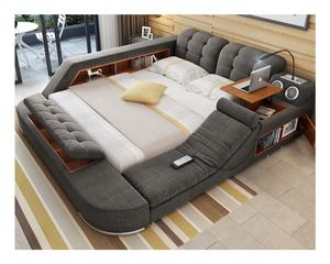 大木现代卧室床套装-环保耐用3年保修定制尺寸批发中国产地SJ-B01 - Product Image 5