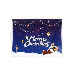 Carte de vœux 3D musicale et lumineuse, lumières de Noël, ciel étoilé, carte cadeau de Noël - Product Image 3