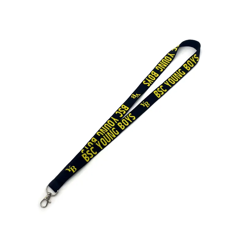 Outdoor travel Cheap brand quality with custom mental egg hook plastic safety buckle Customized woven logo jacquard lanyards