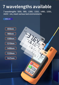 เครื่องมือทดสอบไฟเบอร์ออปติกแบบมือถือ KPM25V Mini FTTH เครื่องวัดพลังงานแสงไฟเบอร์ออปติก OPM พร้อมวัดความยาวคลื่นและ VFL LCD - Product Image 4