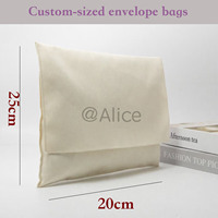 Quantité minimale de commande échantillon Logo personnalisé sacs cache-poussière sac à cordon ou style enveloppe pour pochette personnalisée emballage stockage de voyage