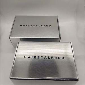 Boîte d'expédition en carton avec logo personnalisé imprimé en feuille d'argent pour vêtements, boîtes en papier métallisé, boîte d'emballage en carton ondulé - Product Image 5