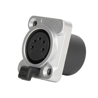 Conector XLR Macho y Hembra Yinyu XL009 de 3 y 5 Pines, Serie D para Montaje en Panel, para Instalación en Rack o Panel de Distribución