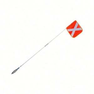 Bandera de advertencia de seguridad para vehículos todoterreno de minería y construcción, 6/8/10 pies, con tubo de fibra de vidrio - Product Image 2