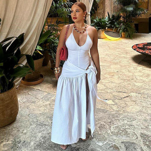 floral luxury dress Tropical Floral Off-Shoulder Smocked Bodice Summer Maxi Dress Floral / S