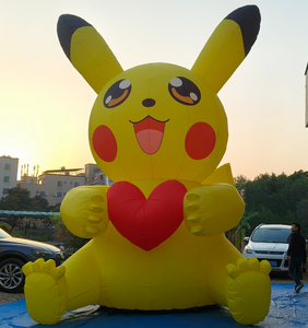 Personnage de dessin animé <span class=keywords><strong>Pikachu</strong></span> gonflable géant pour événements, mascotte gonflable personnalisée Poke Mon pour la publicité et les décorations de fête - Product Image 1