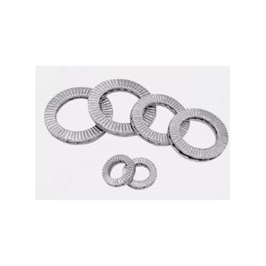 Rondelle de blocage auto-serrante en acier allié de qualité supérieure avec joint en acier au carbone, finition zinguée, style fendu - Product Image 1