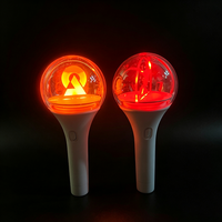 Bâton lumineux LED personnalisé avec logo rotatif, boule acrylique 3D, figurine rotative, bâton lumineux pour concert d'idole, bâton lumineux pour événement