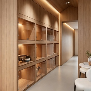 Conception d'intérieur sur mesure de haute qualité pour hôtel pour animaux, étagères de présentation haut de gamme pour animalerie, mobilier de salle d'exposition avec éclairage, rénovation de magasin - Product Image 5