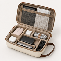 EVA Luxus Casual Reißverschluss Speicherkarten-Aufbewahrungsetui Kompakter Schutzorganizer für SD TF Karten USB-Sticks Kabel Kleine Accessoires