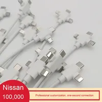 Kabel Pengisian Daya & Data USB Type-C PVC 3-in-1 untuk Apple, Huawei & Android, Kompatibel untuk Penggunaan Lintas Batas Perdagangan Luar Negeri