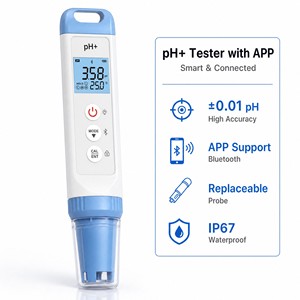 Medidor Inteligente de PH, ORP y Temperatura con Control por Aplicación, Precisión de 0.01pH, Resistente al Agua IP67 para Pruebas de Calidad del Agua - Product Image 1
