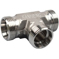 Sanheng vente en gros hydraulique Union tuyau soudage forgé Types une pièce mâle té hydraulique tuyau adaptateurs de tuyau Joints raccords