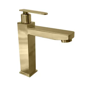 Europäischer goldener Wasserhahn einzellangriff antiker Waschbeckenhahn-Design-Badezimmer-Wasserhahn