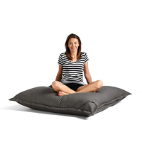 Pouf en sac de fèves géant imperméable pour adultes Coussin de sol en sac de fèves géant Xxxl Intérieur Extérieur Grand pouf de jardin