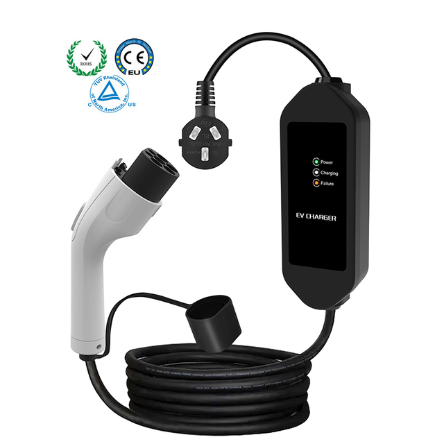 OEM/ODM Portable Electric Vehicle Charger Single Phase 16A 3.5KW GB/T AC Adjustable EV Charging