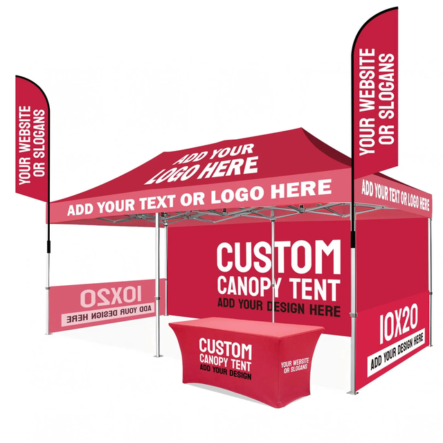 Waterproof 10x10ft Canopy Tent Portable Display Tent for Marketing