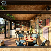 Conteneur en acier préfabriqué compact moderne Maison Mini Conteneur de café